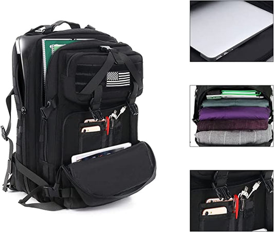 50L Tactical Backpack, Large Men 3 Day Assault Rucksack Military Daypack