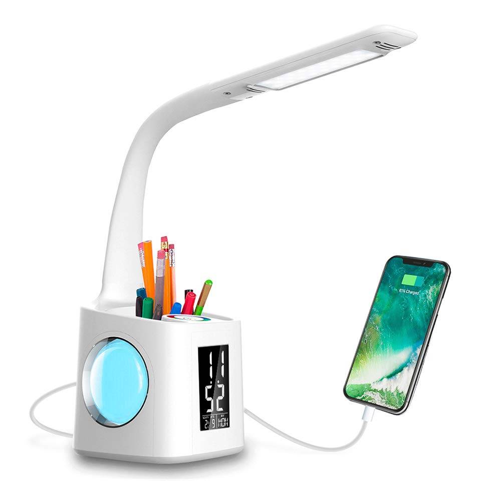 Study LED Desk Lamp USB Charging Port