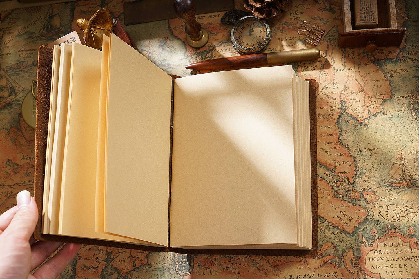 Leather  Cover Travel Notebook